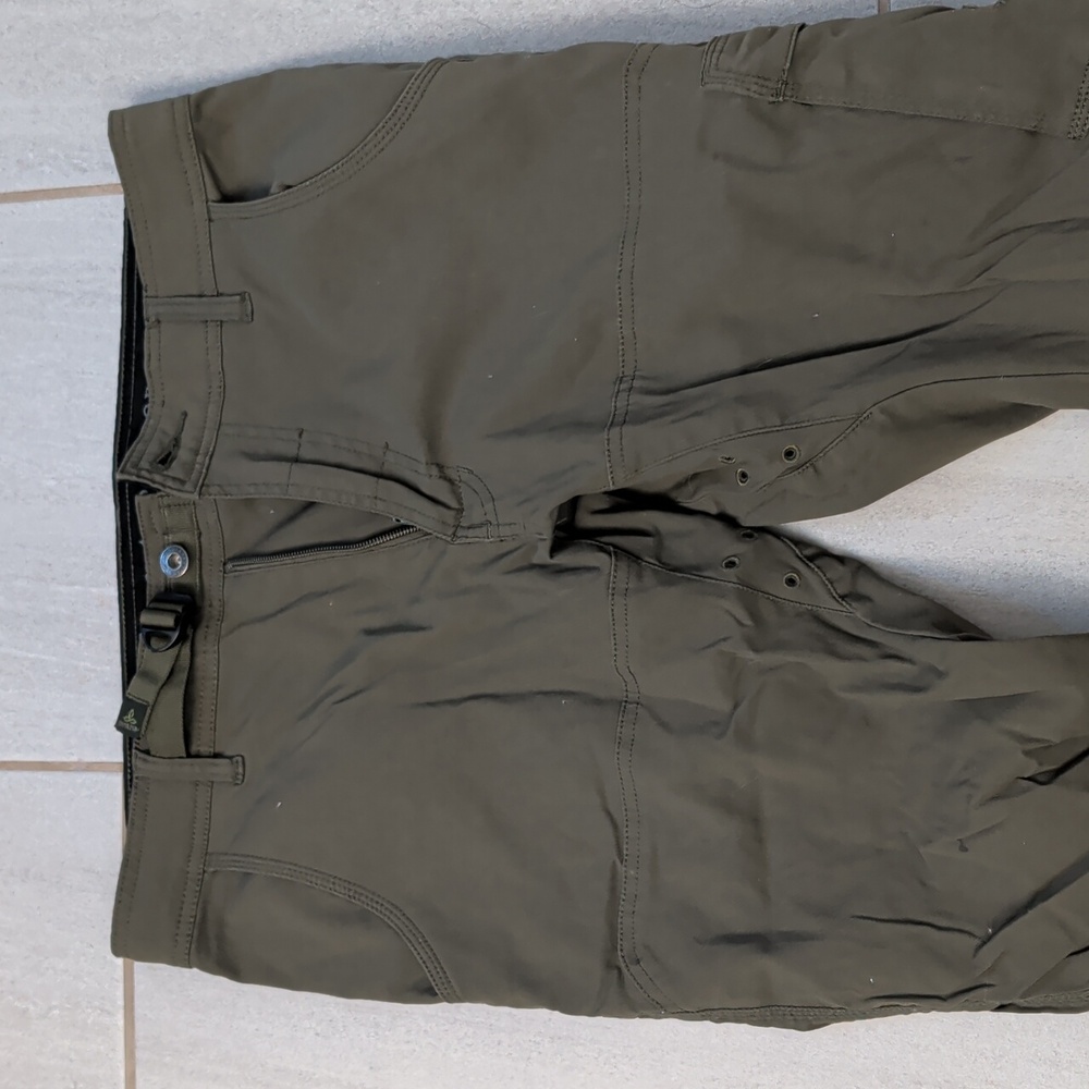 Prana Zion Olive Green Straight Fit Pants
